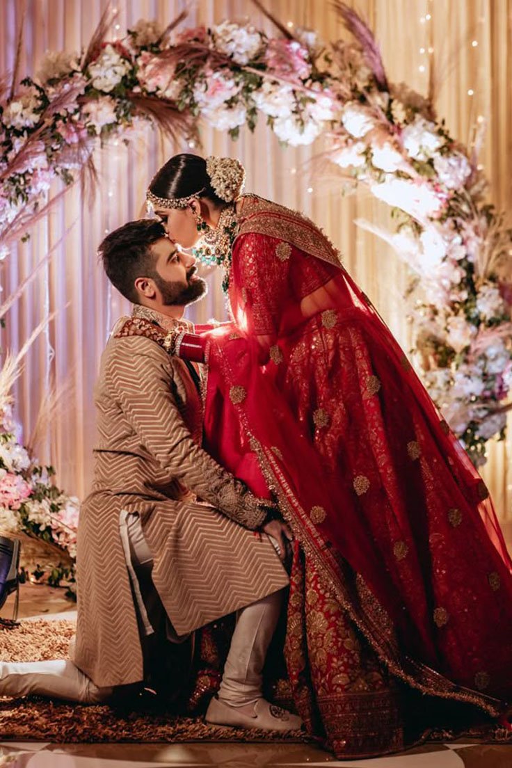 Couple at wedding ceremony 7